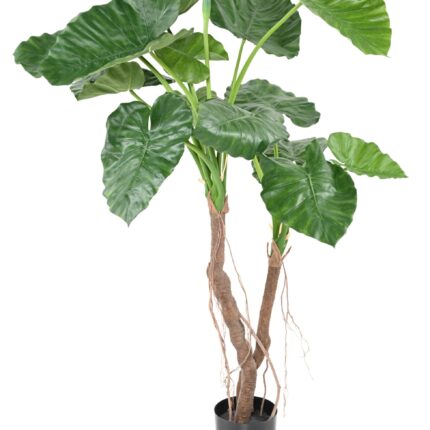 Künstliche Alocasia Calidora, ca. 130cm hoch, grün