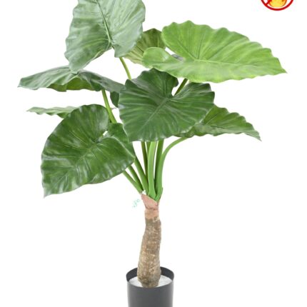 Künstliche Alocasia Calidora, ca. 80cm hoch, grün