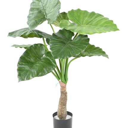 Künstliche Alocasia Calidora, ca. 80cm hoch, grün