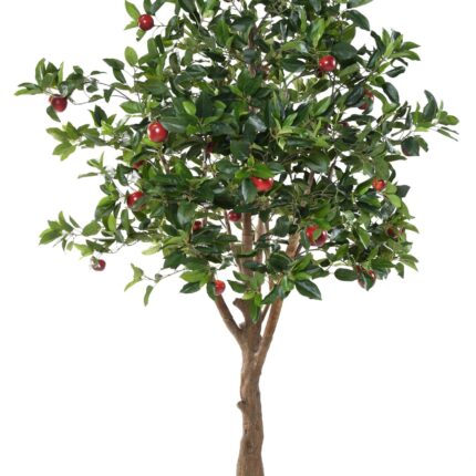 Künstlicher Apfelbaum, ca. 250cm hoch, rot (Äpfel)