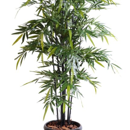 Künstlicher Schwarzer Bambus, ca. 210cm hoch, dunkelgrün