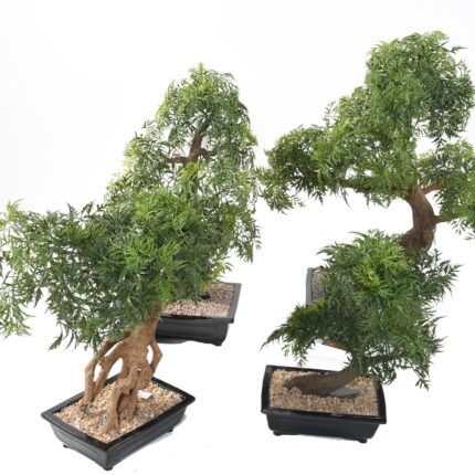 Künstlicher Bonsai Aralia in Schale, ca. 80cm