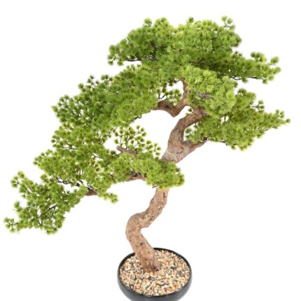 Künstliche Bonsai-Kiefer, ca. 85cm hoch, grün
