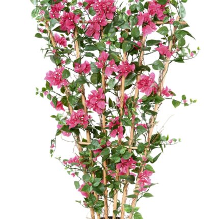 Künstliche Bougainvillea mit Rankgitter, 140cm - UV-beständig, Fuchsia