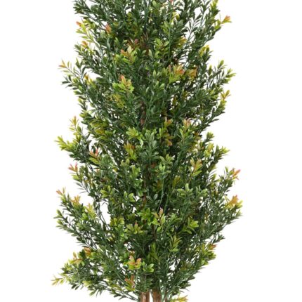 Künstlicher Buchsbaum „Red Day“, 165 cm - UV-beständig, farbenfroh