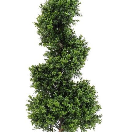 Künstlicher Buchsbaum Spiralform, 150cm, grün, pflegeleicht