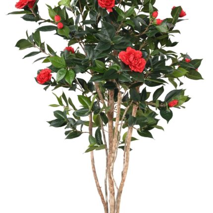 Künstliche Kamelie, ca. 160cm hoch, rot