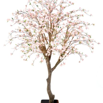 Künstlicher Kirschbaum, ca. 280cm hoch, rosa Blüten