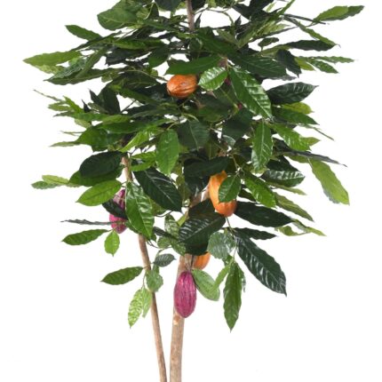 Künstlicher Kakaobaum, ca. 210cm hoch, grün