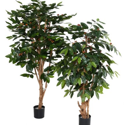 Künstlicher Kaffeebaum, ca. 150cm hoch, grün
