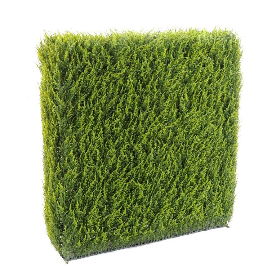 Künstliche Zypressen-Hecke, täuschend echt, ca. 152cm hoch 1 Künstliche Zypressen-Hecke, täuschend echt, ca. 152cm hoch