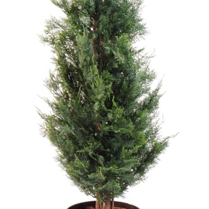 Künstlicher Lawson-Zypressenbaum, ca 125cm - UV-Beständig, grün