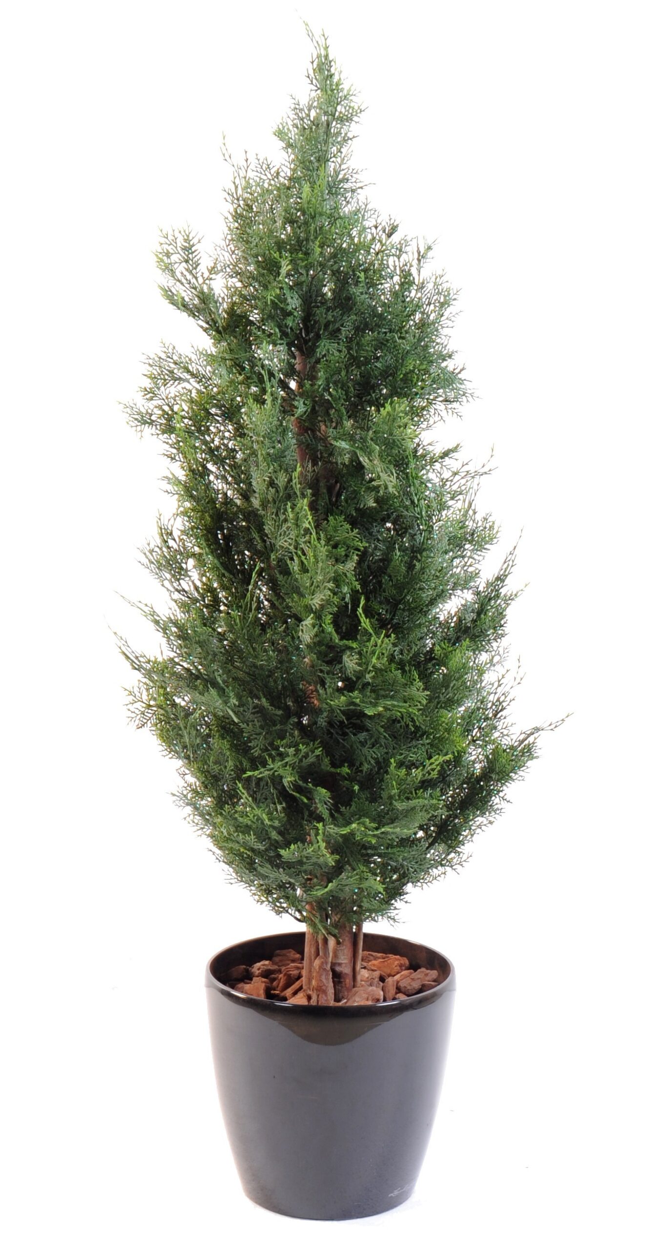 Künstlicher Lawson-Zypressenbaum, ca 125cm - UV-Beständig, grün 1 Künstlicher Lawson-Zypressenbaum, ca 125cm - UV-Beständig, grün