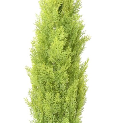 Künstlicher Zypressenbaum, ca. 125cm hoch, grün-gelb