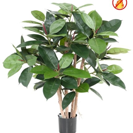 Künstlicher Gummibaum, ca. 90cm hoch, grün