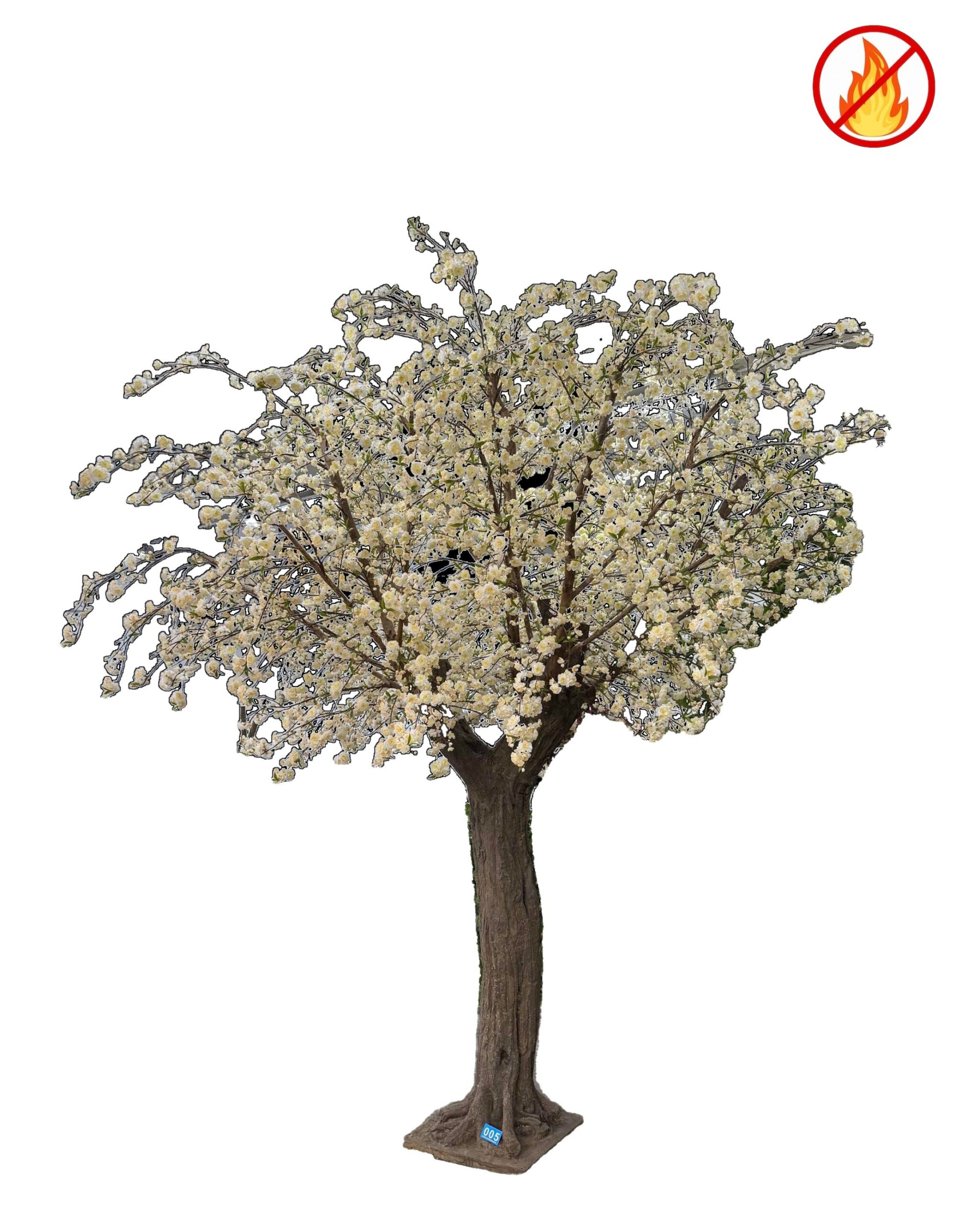 Künstlicher Kirschbaum, ca. 380cm hoch, rosa Blüten 1 Künstlicher Kirschbaum, ca. 380cm hoch, rosa Blüten