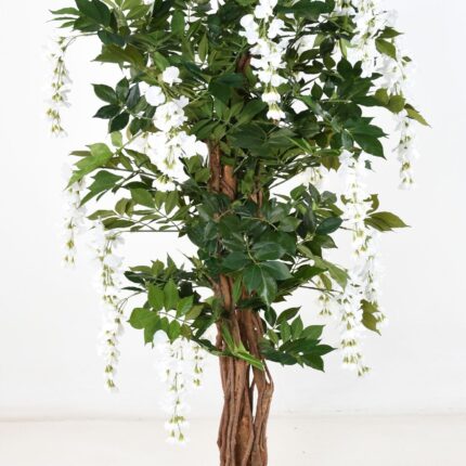 Künstliche Glyzinie, ca. 150cm hoch, weiß