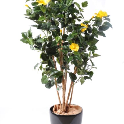 Künstlicher Hibiskus, ca. 110cm hoch, bunt
