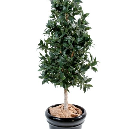 Künstliche Lorbeerpyramide, ca. 150cm hoch, grün