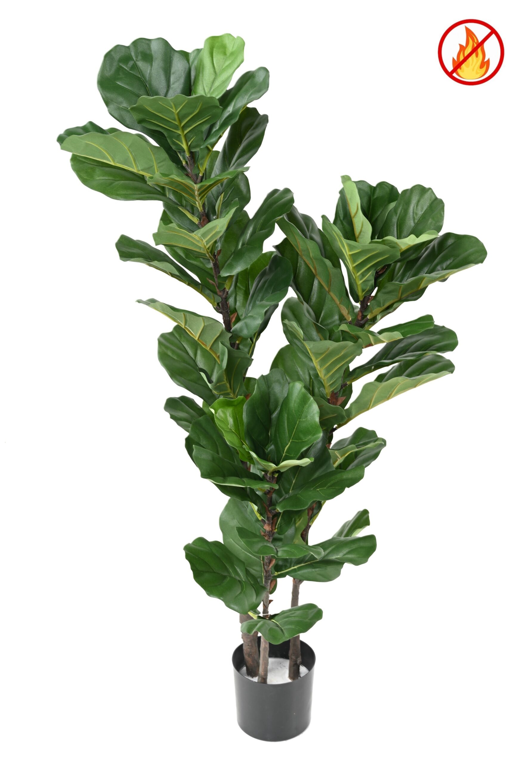 Künstlicher Ficus Lyrata, ca. 130cm hoch, grün 1 Künstlicher Ficus Lyrata, ca. 130cm hoch, grün