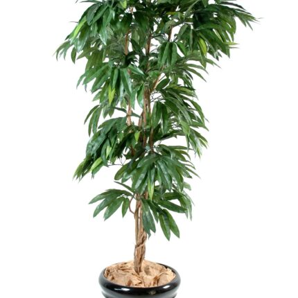 Künstlicher Mangobaum, ca. 150cm hoch, grün