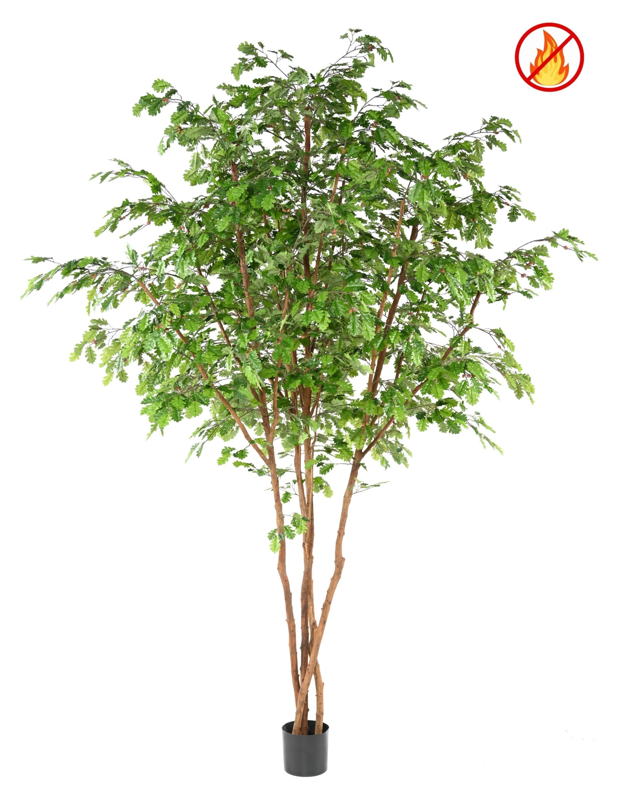 Künstlicher Eichenbaum, ca. 330cm hoch, grün 1 Künstlicher Eichenbaum, ca. 330cm hoch, grün