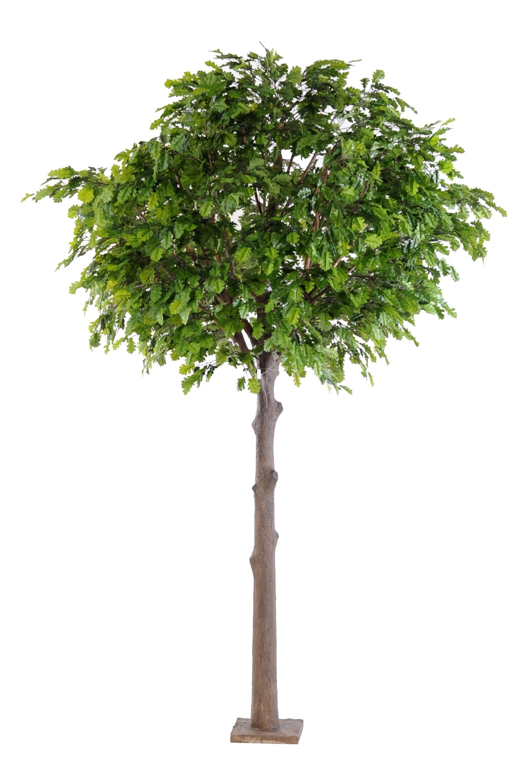 Künstlicher Eichenbaum, ca. 400cm hoch, grün 1 Künstlicher Eichenbaum, ca. 400cm hoch, grün