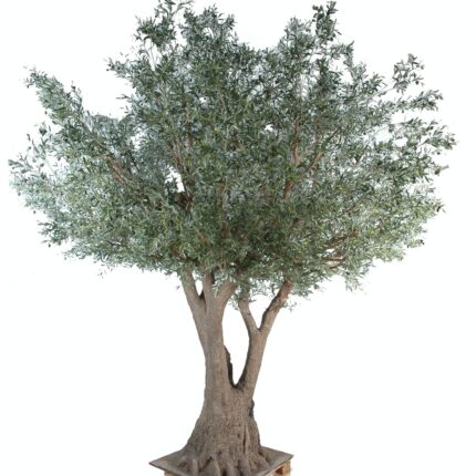Künstlicher Olivenbaum, ca. 430cm hoch, silbergrün