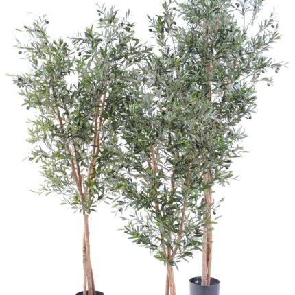 Künstlicher Olivenbaum, ca. 150cm hoch, silbergrün