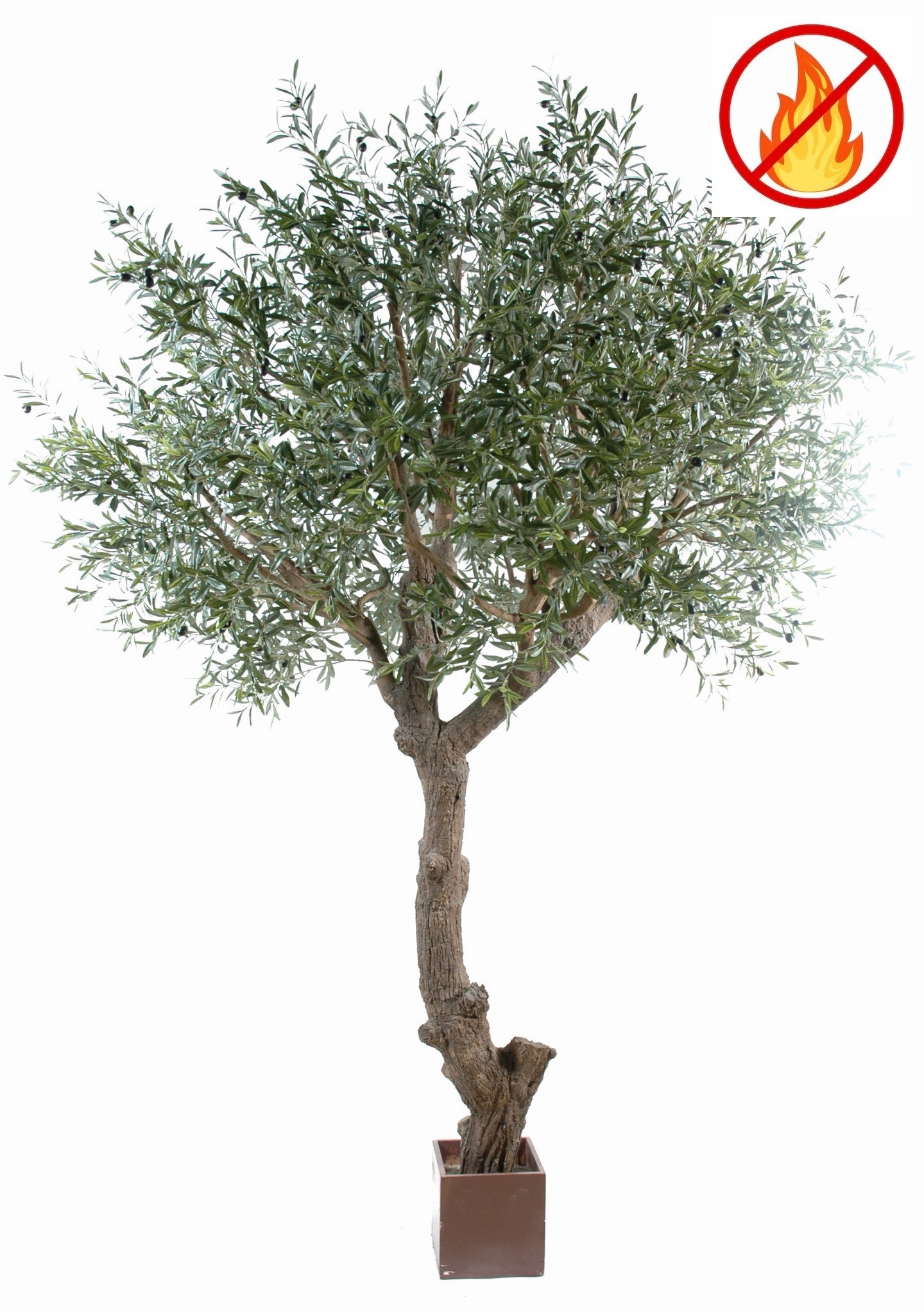 Künstlicher - sehr echtaussehender Olivenbaum, ca. 270cm - Schwer entflammbar 1 Künstlicher - sehr echtaussehender Olivenbaum, ca. 270cm - Schwer entflammbar