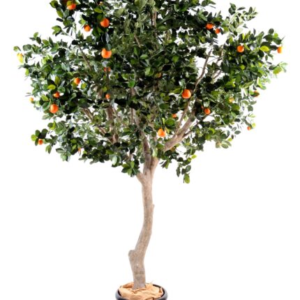 Künstlicher Orangenbaum, ca. 280cm hoch, grün
