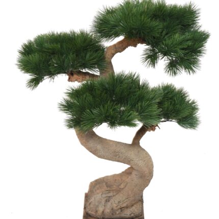 Künstliche Bonsai-Kiefer, ca. 92cm hoch, grün