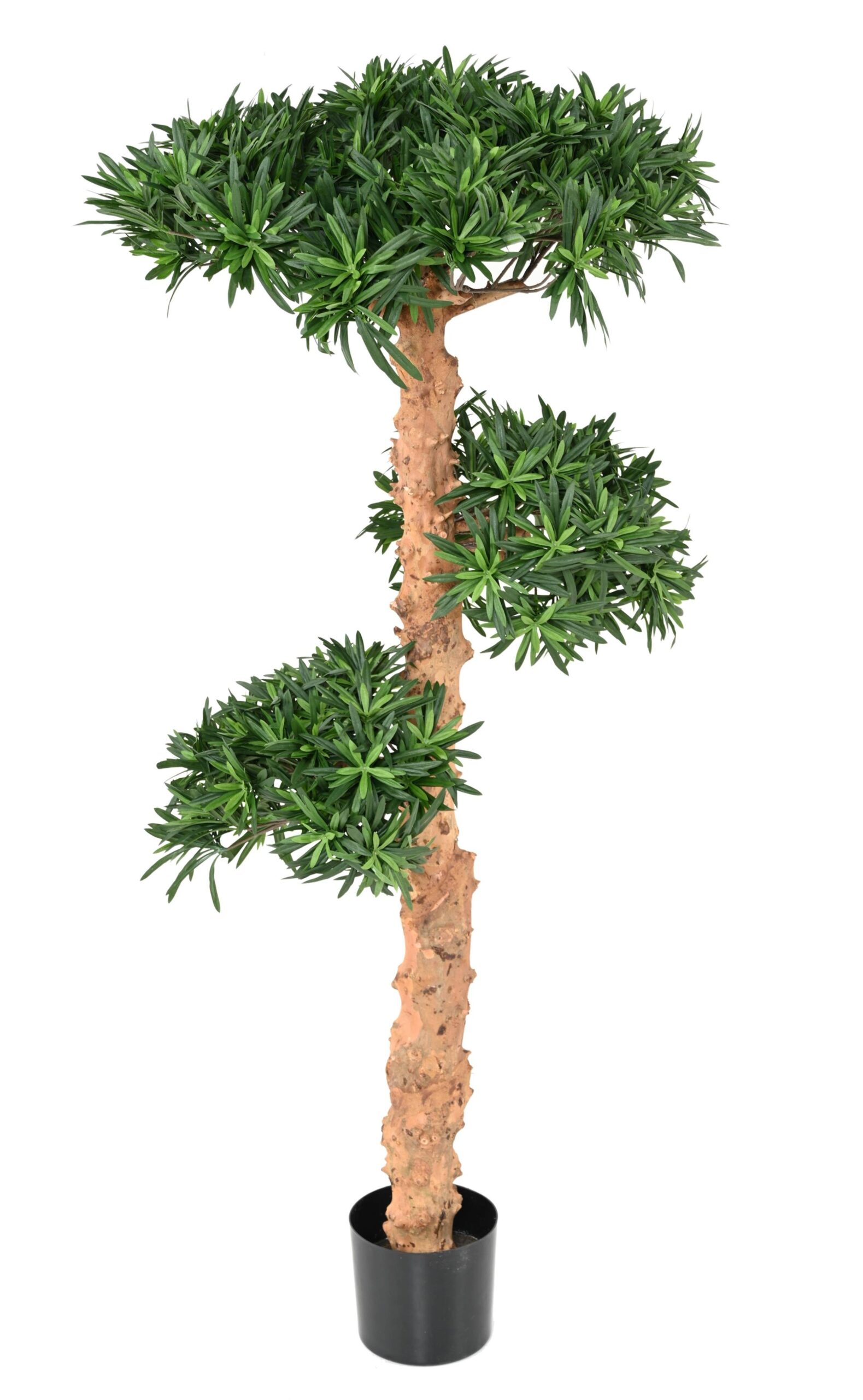 Künstlicher Podocarpus Baum, ca. 110cm hoch, grün 1 Künstlicher Podocarpus Baum, ca. 110cm hoch, grün