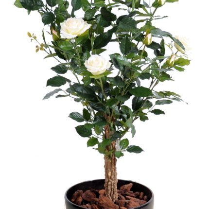 Künstlicher Rosenbaum, ca. 100cm hoch, rosa