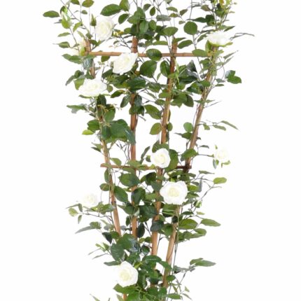 Künstlicher Rosenbaum, ca. 160cm hoch, weiß