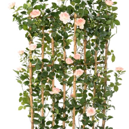 Künstlicher Rosenzaun, ca. 160cm hoch, bunt