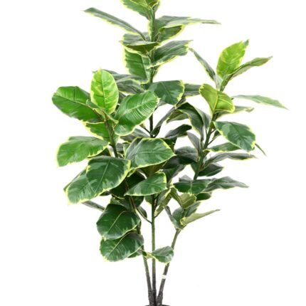 Künstlicher Gummibaum, ca. 125cm hoch, grün