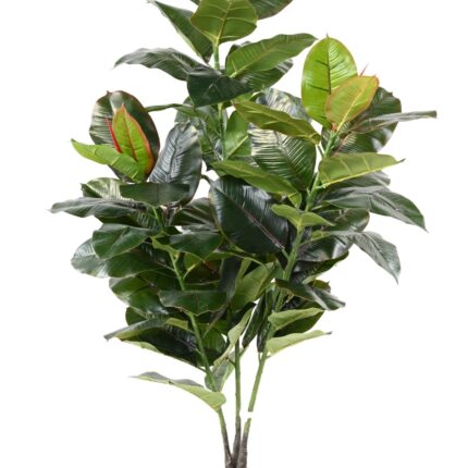Künstlicher Gummibaum, ca. 125cm hoch, grün