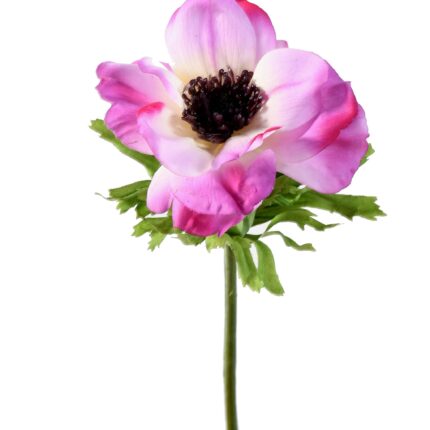 Künstliche Anemone, lila, ca. 35cm hoch - Pflegeleicht!