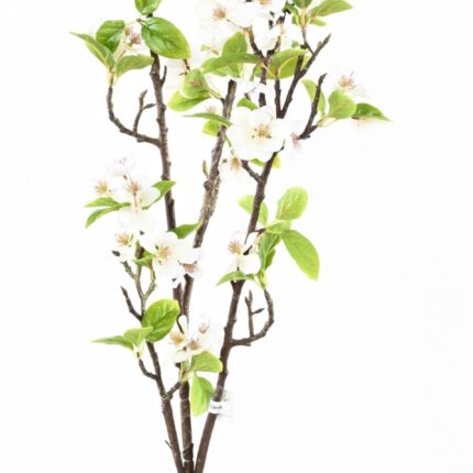 Künstlicher Apfelbaumzweig, ca 125cm, weiss