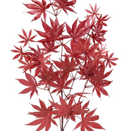 Künstlicher Aralia Zweig, ca 70cm, rot