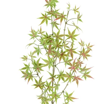 Künstlicher Aralia Zweig, ca 70cm, UV-beständig, grün-rot