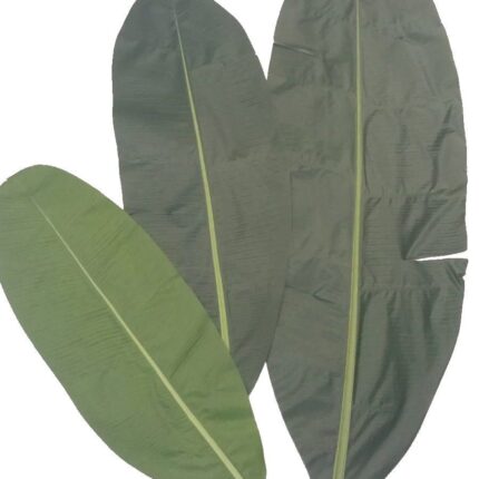 Künstlicher Bananenbaum Blattzweig, ca 115cm, grün