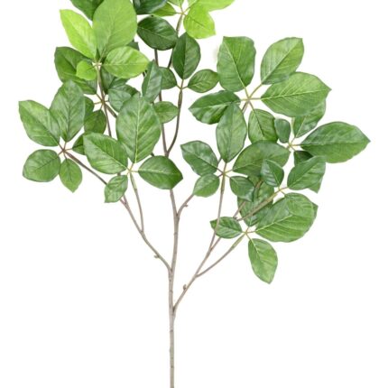 Künstlicher Buchen-Grandifolia-Zweig, 65cm, Schwer entflammbar B1/RF2, grün