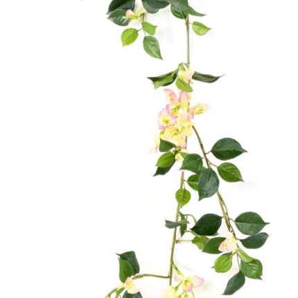 Künstliche Bougainvillea Girlande, ca 110cm, weiss