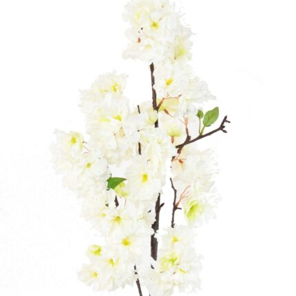Künstlicher Kirschblütenzweig, ca 125cm, weiss
