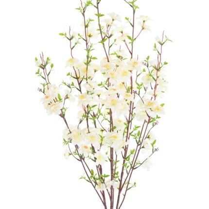 Künstlicher Kirschblütenzweig, ca 105cm, weiss