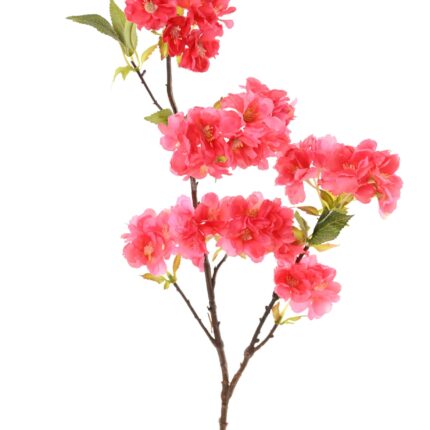 Künstlicher Kirschblütenzweig, ca 80cm, hellrot