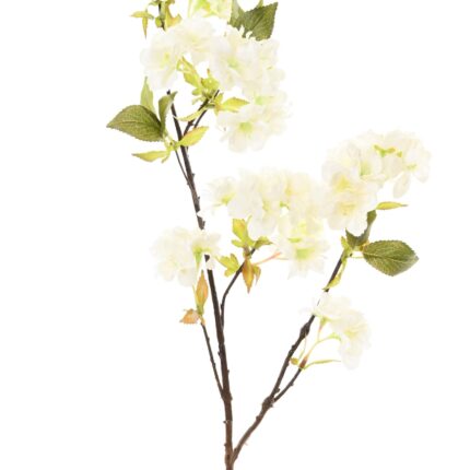 Künstlicher Kirschblütenzweig, ca 80cm, weiss