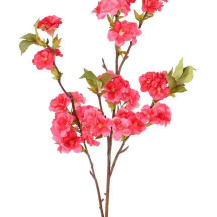 Künstlicher Kirschblütenzweig, ca 92cm, hellrot